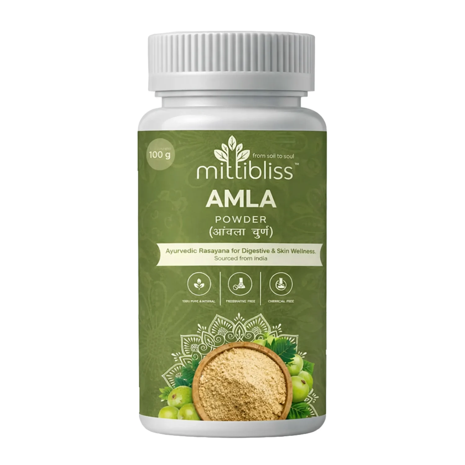 Amla Powder 100g | Natural Vitamin C for Hair, Skin & Immunity - Indian Gooseberry