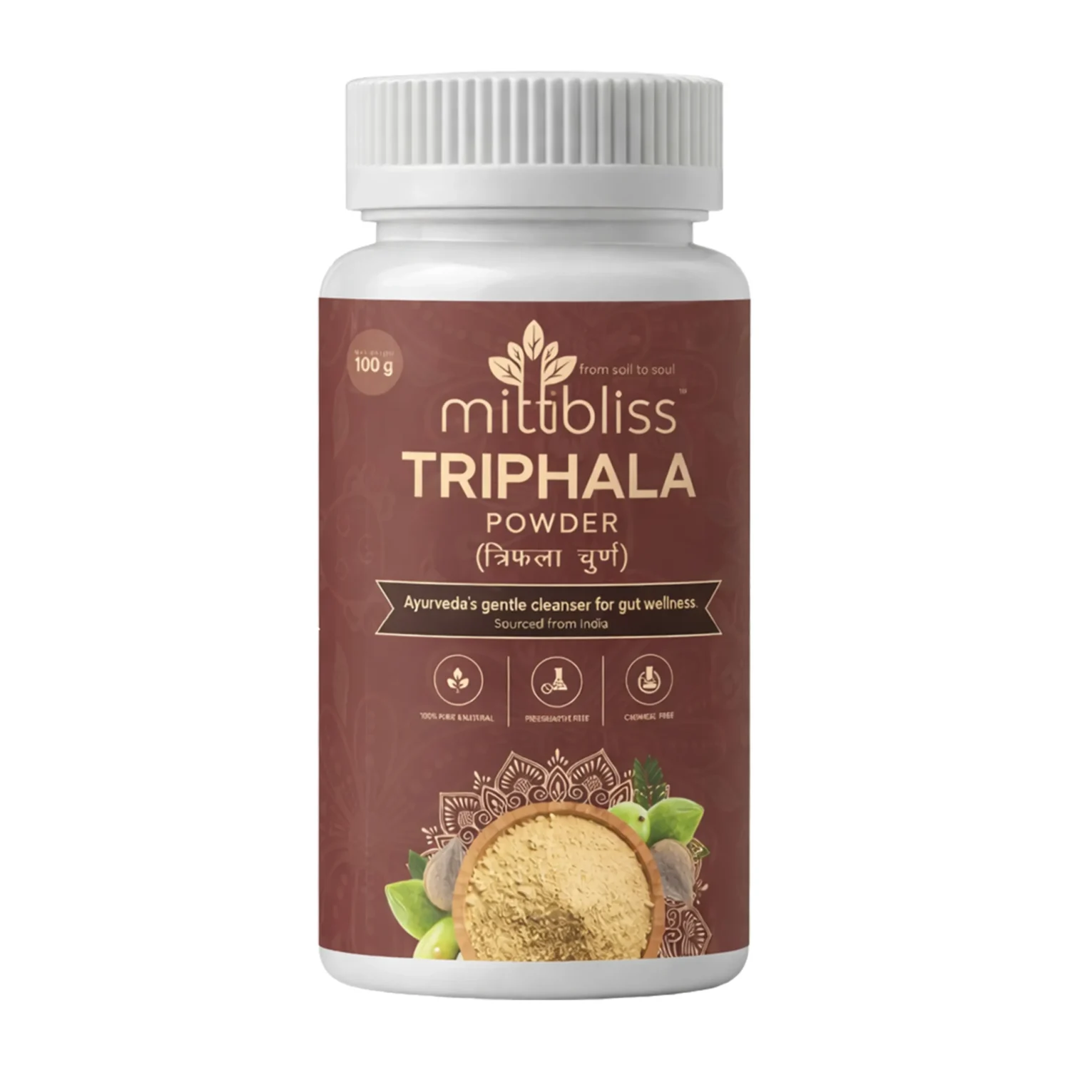 Triphala Churna (100g) - The Three Fruit Wonder